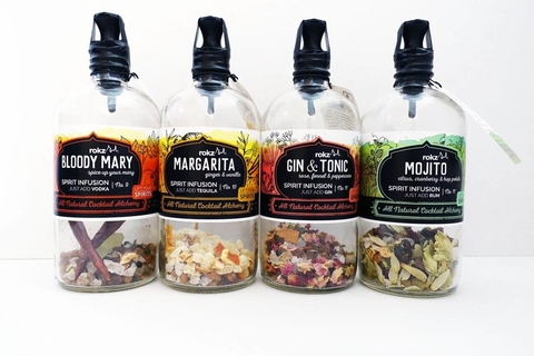 rokz Bloody Mary, Margarita, Mojito and Gin & Tonic spirit infusions - What's Shakin' week of September 25